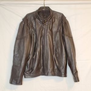 Black Genuine Leather Biker Jacket
